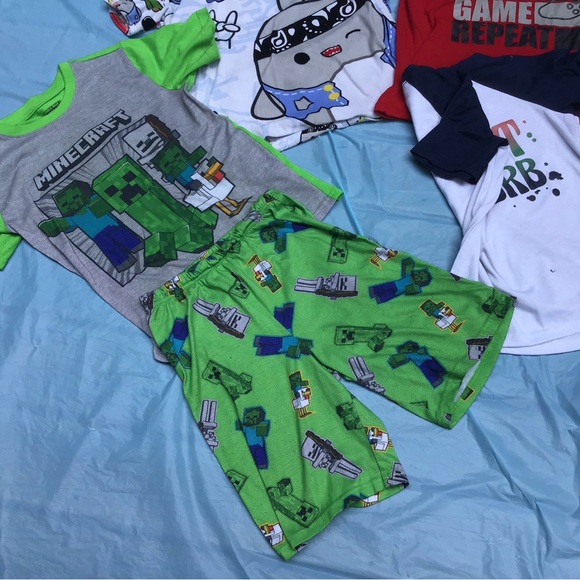 Boy’s 10/12 PJ Tops (3) + One Set Summer PJ’s - Picture 3 of 4